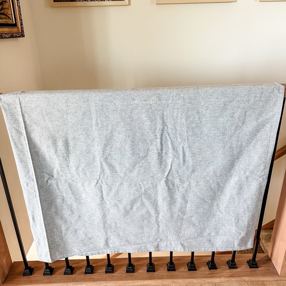 Threshold Target Gray Stonewash Tablecloth Rectangle 100% Cotton 80x63 Neutral